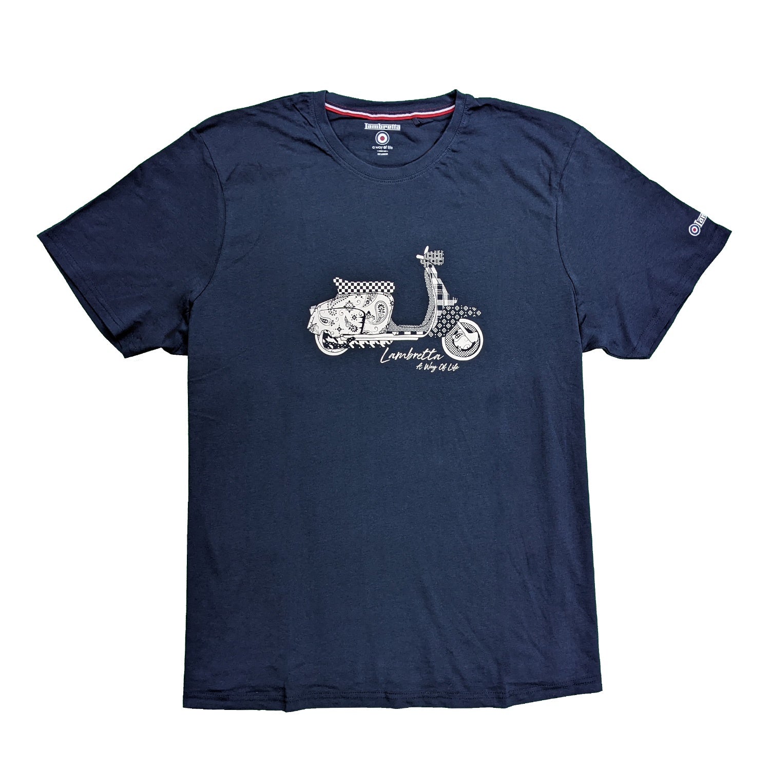 Lambretta Scooter Mix T-Shirt - LB9818 - Navy 1