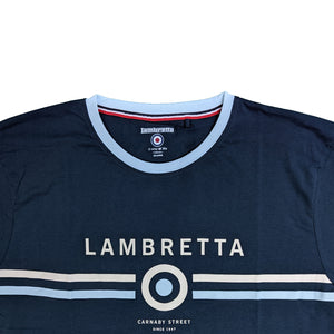 Lambretta Target Ringer T-Shirt - LB9821 - Navy 2