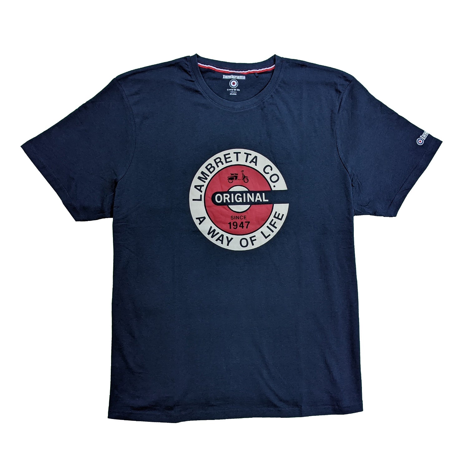 Lambretta Original Target T-Shirt -  LB9822 - Navy 1