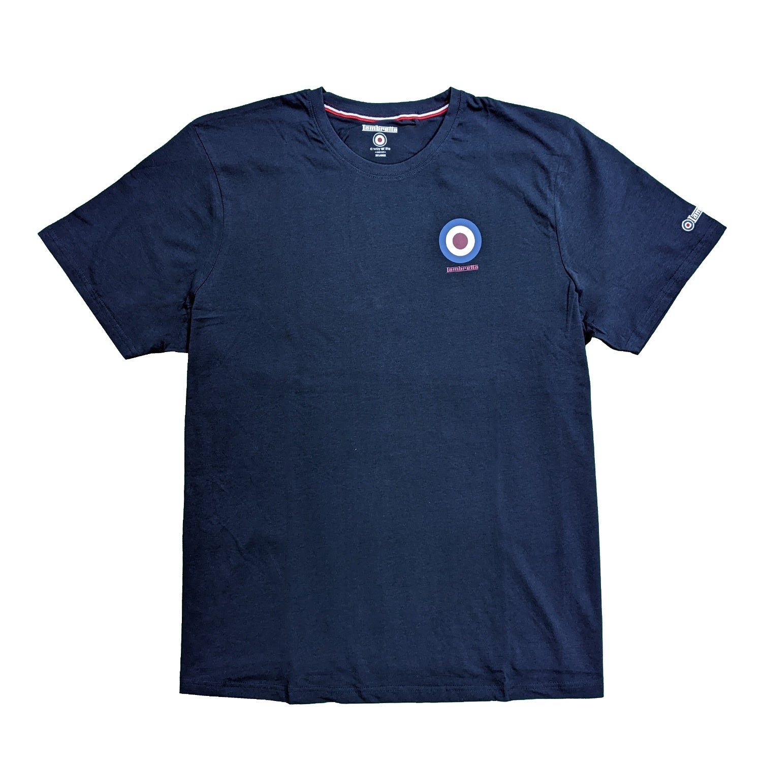 Lambretta Target Back Print T-Shirt - LB9825 - Navy 1