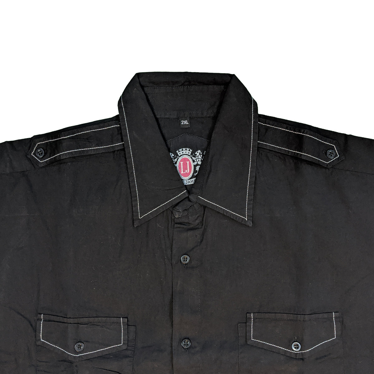 Louie James S/S Shirt - LJ 07 - Black 3