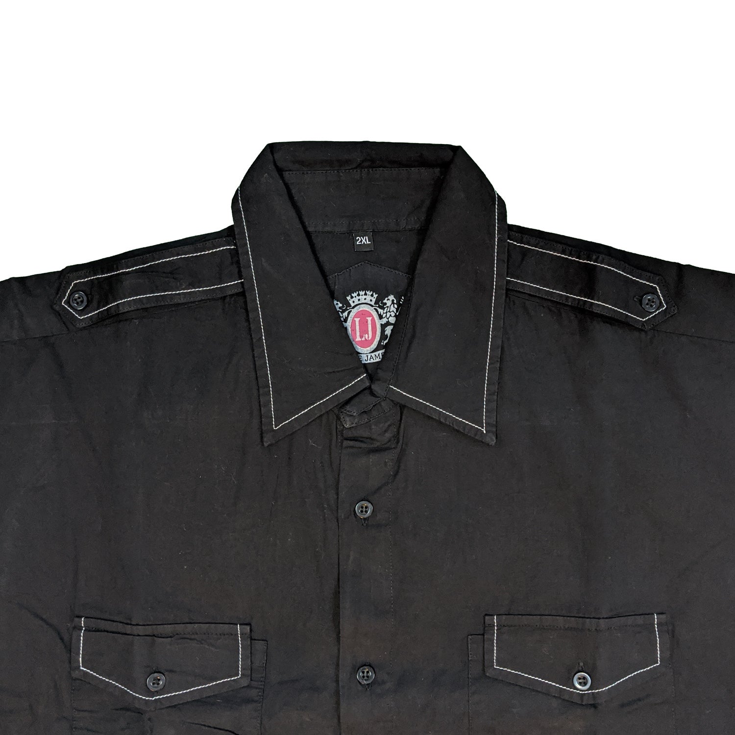 Louie James S/S Shirt - LJ 07 - Black 3