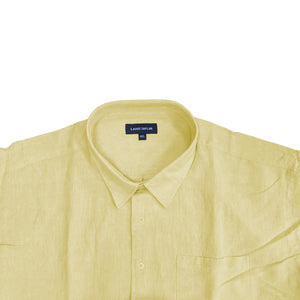 Laine Taylor Linen S/S Shirt - S1470 5 - Dorset - Yellow 3