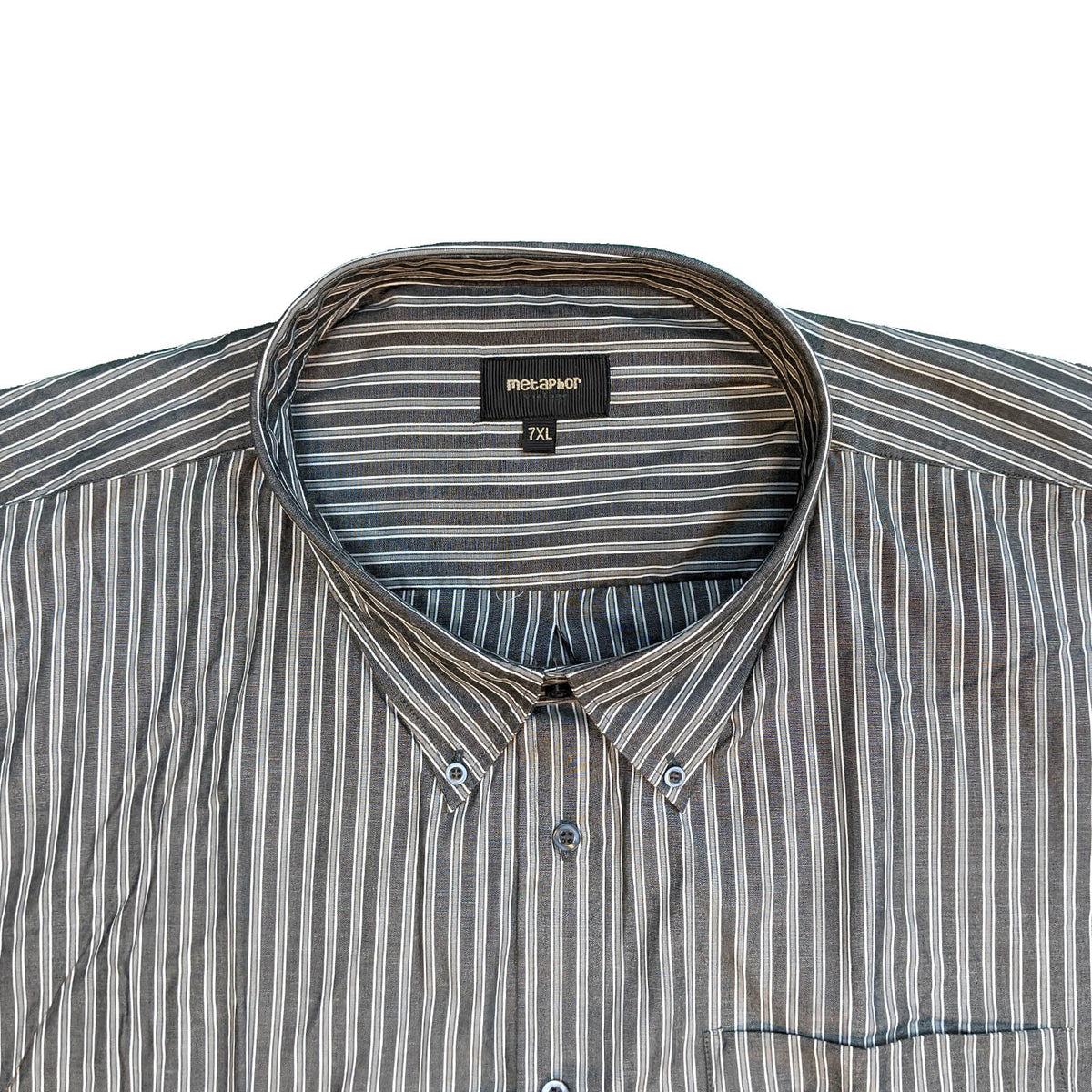 Metaphor L/S Stripe Shirt - 15471 - Grey / Charcoal 3
