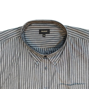 Metaphor L/S Stripe Shirt - 15471 - Grey / Charcoal 3