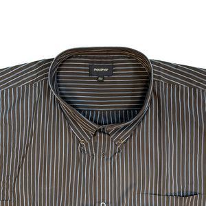 Metaphor L/S Stripe Shirt - 15473 - Brown 3