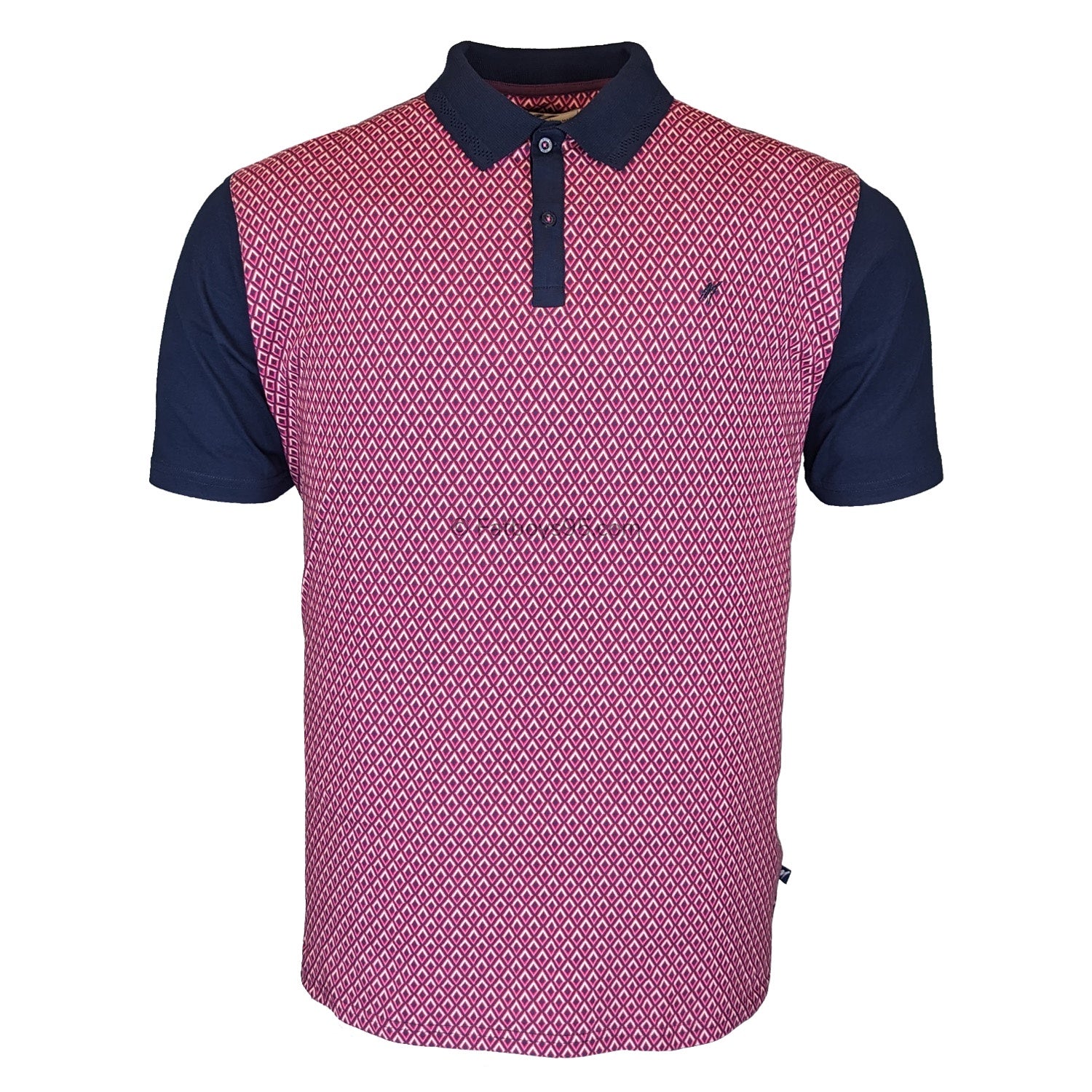 Mish Mash Polo - 22841 - Nash - Navy & Plum 1