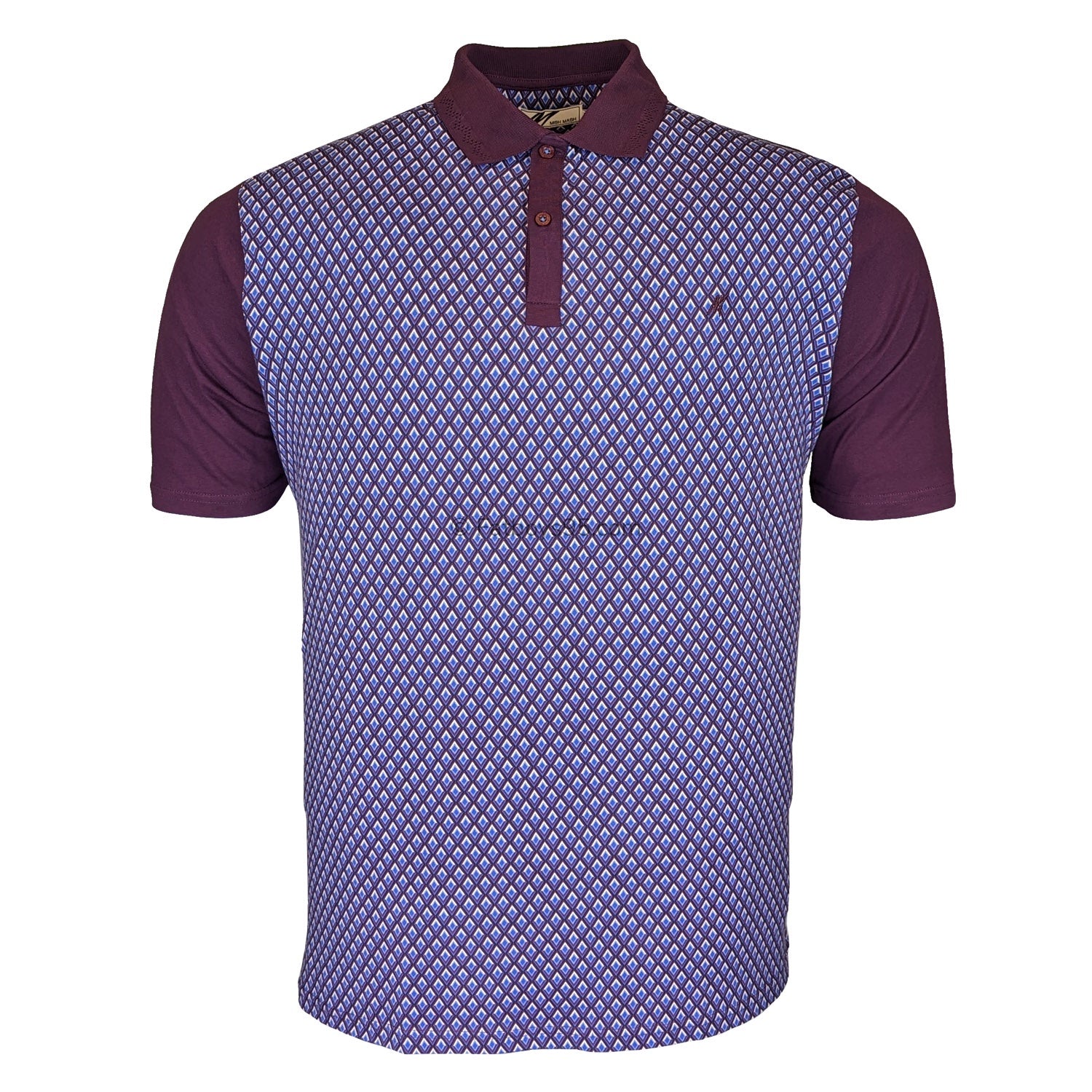 Mish Mash Polo - 22843 - Nash - Plum & Navy 1