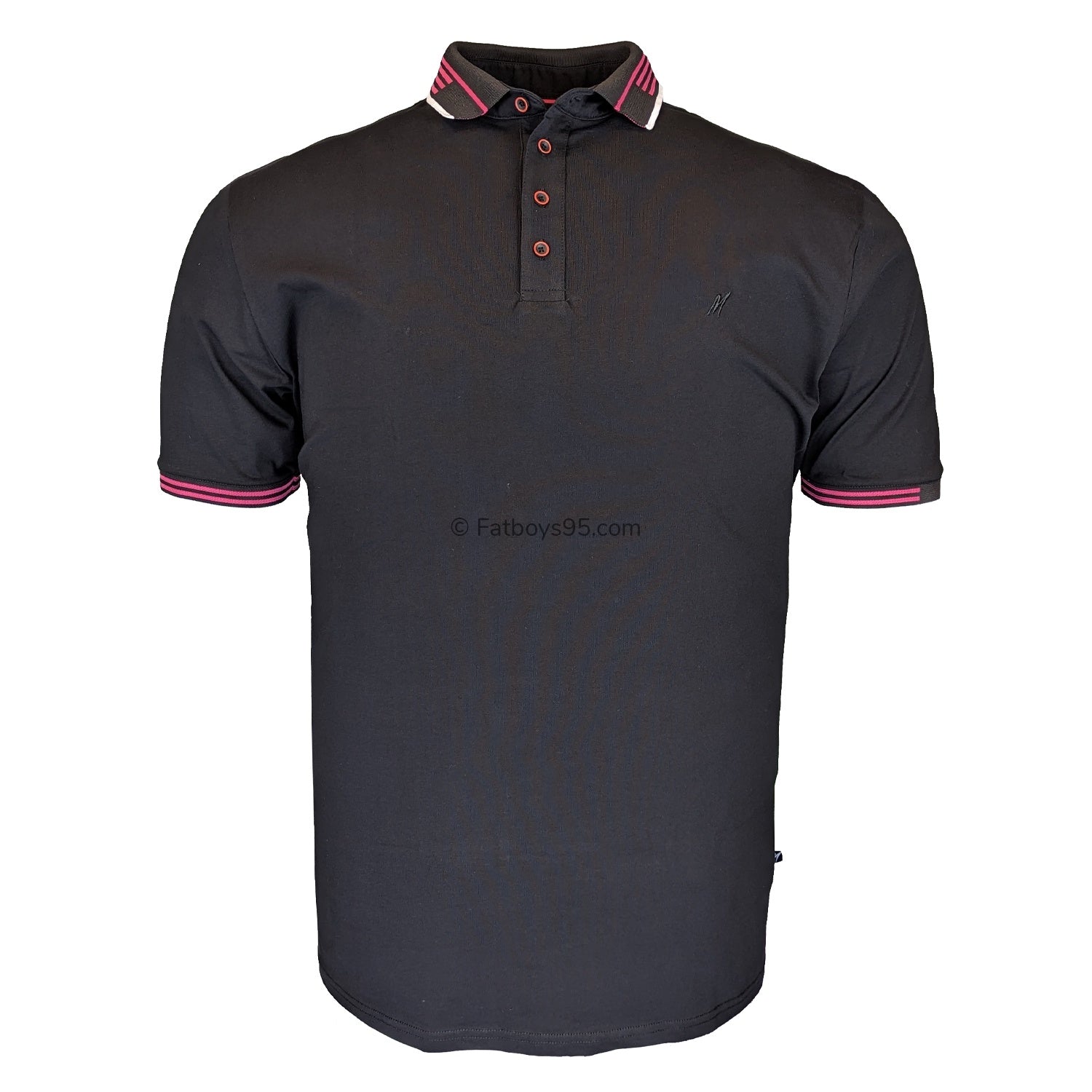 Mish Mash Polo - 22885 - Oslo - Black / Pink 1