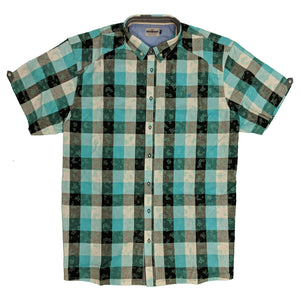 Mish Mash S/S Shirt - 2293 - Dellow - Turquoise 2