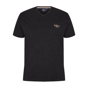 North 56°4 V-Neck T-Shirt - 21124 - Black 1
