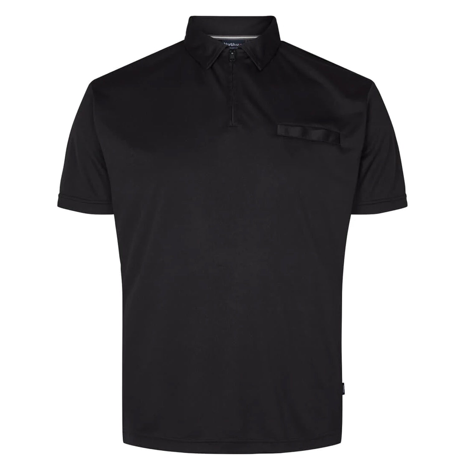 North 56°4 Quarter Zip Polo - 23106 - Black 1