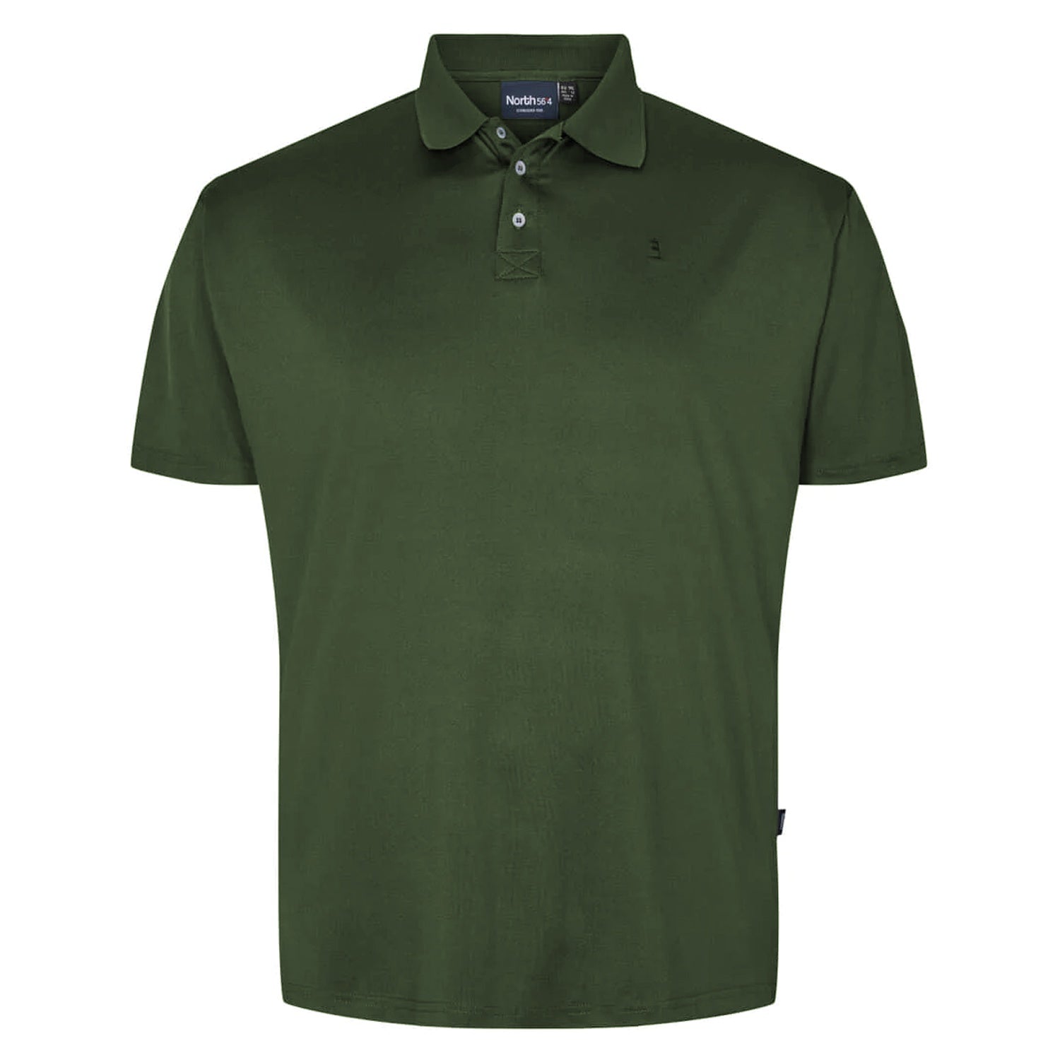 North 56°4 Polo - 23107 - Dark Green Melange 1