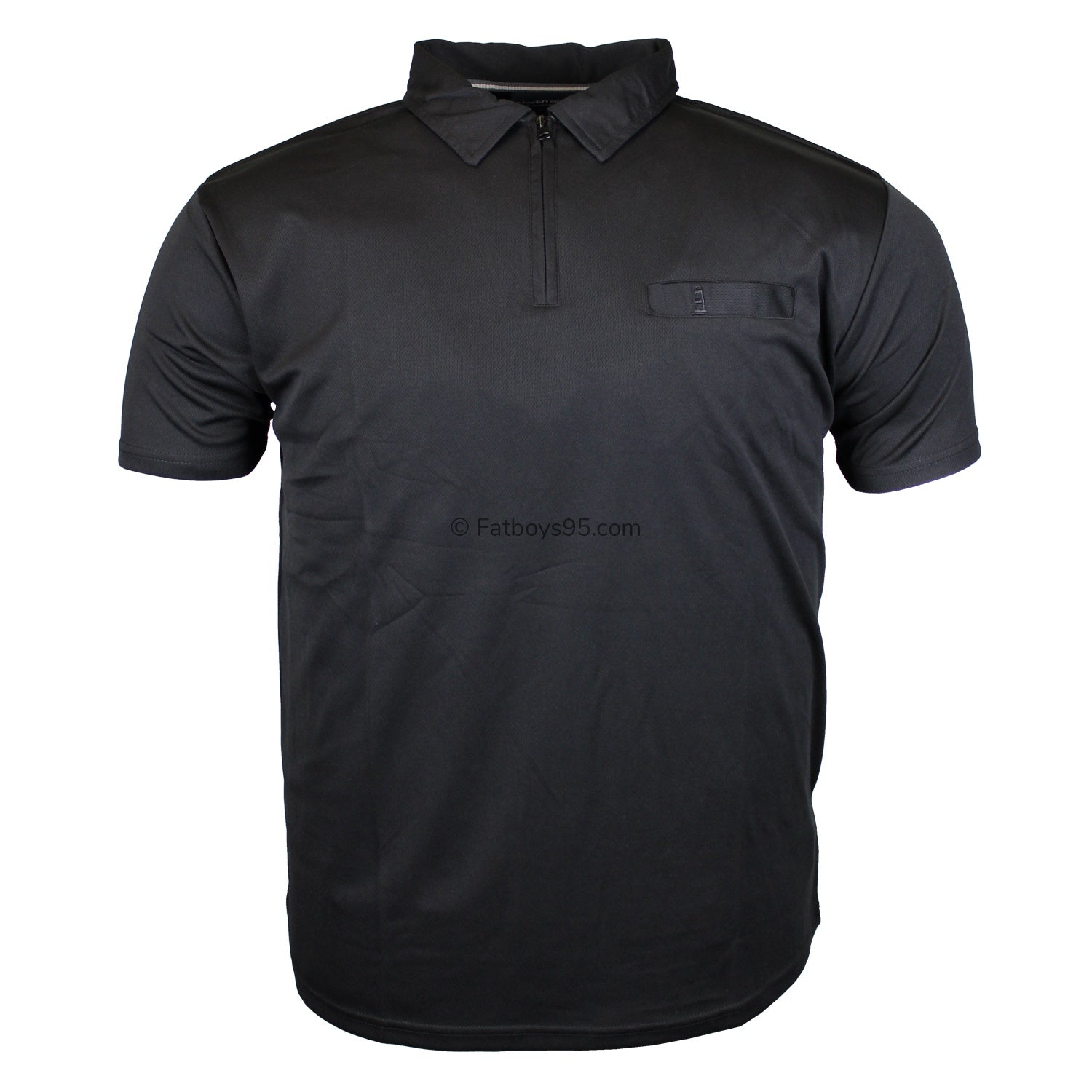 North 56°4 Quarter Zip Polo - 31143 - Black 1