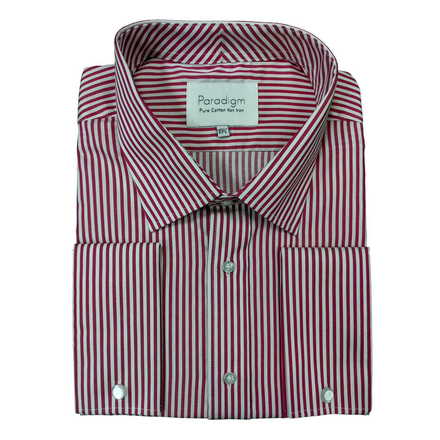 Paradigm Double Cuff Stripe Shirt - CXD7030 - Cherry 1