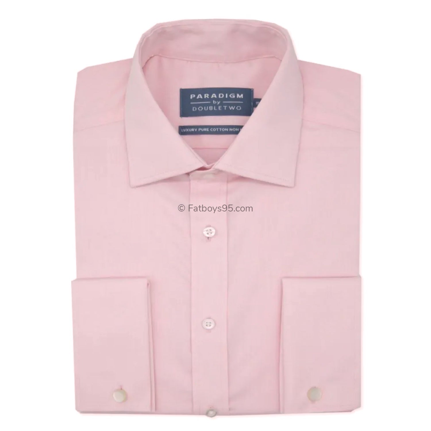 Paradigm Double Cuff Non Iron Shirt - SLS8511 - Pink 1