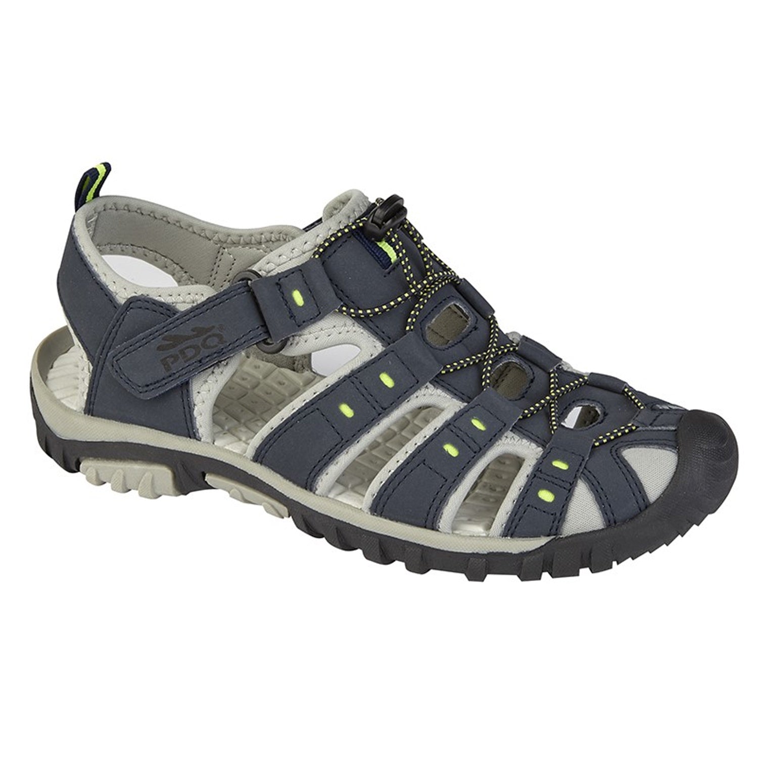 PDQ Sandals - M040 - Navy Blue / Lime 1