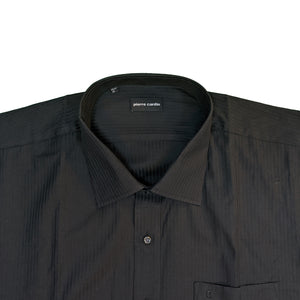 Pierre Cardin L/S Stripe Shirt - PC1809 - Black 3