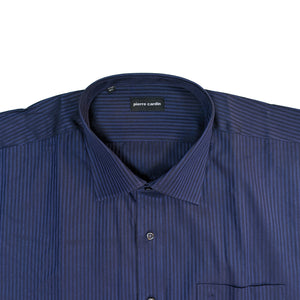 Pierre Cardin L/S Stripe Shirt - PC1809 - Navy 3