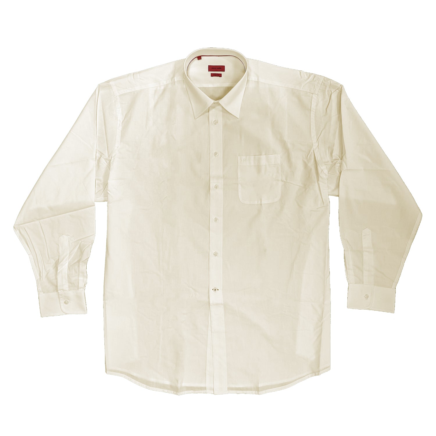 Big Men s Pierre Cardin L S Shirt PC9000 Cream 18.5 to 19.5 Fatboys 95