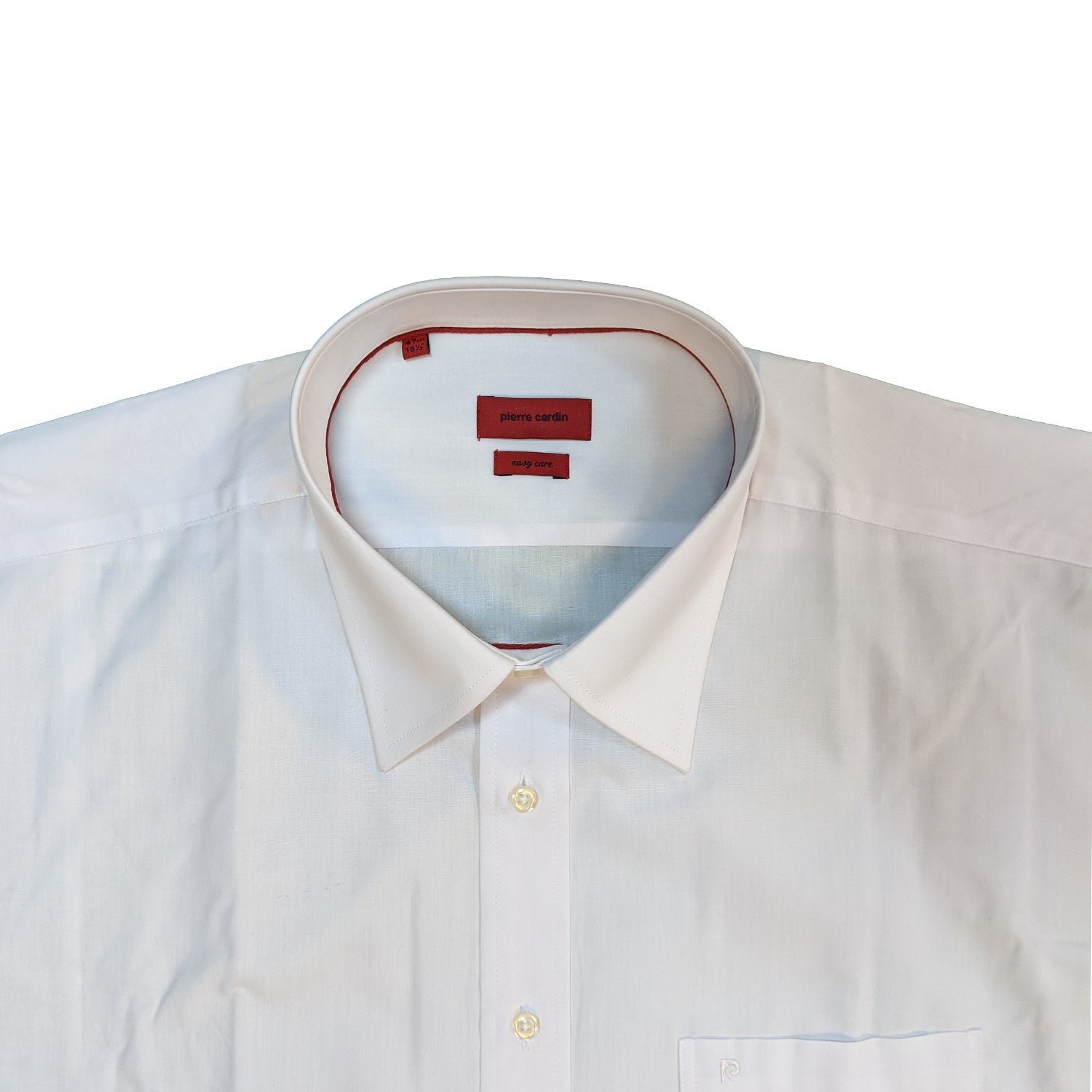 Big Men s Pierre Cardin L S Shirt PC9000 White 18.5 to 21 Fatboys 95