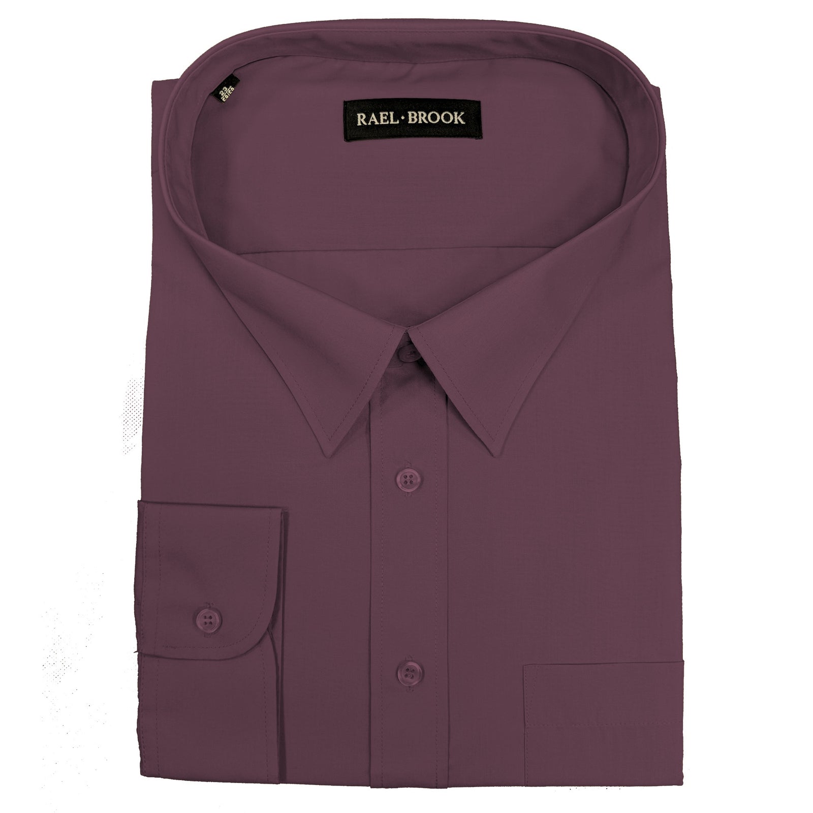 Rael Brook Plain L/S Shirt - 8065 - Grape 1