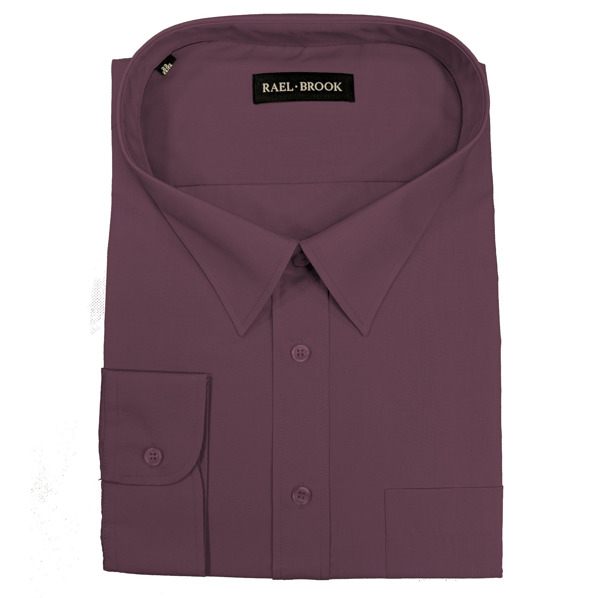 Rael Brook Plain L/S Shirt - 8065 - Grape 1