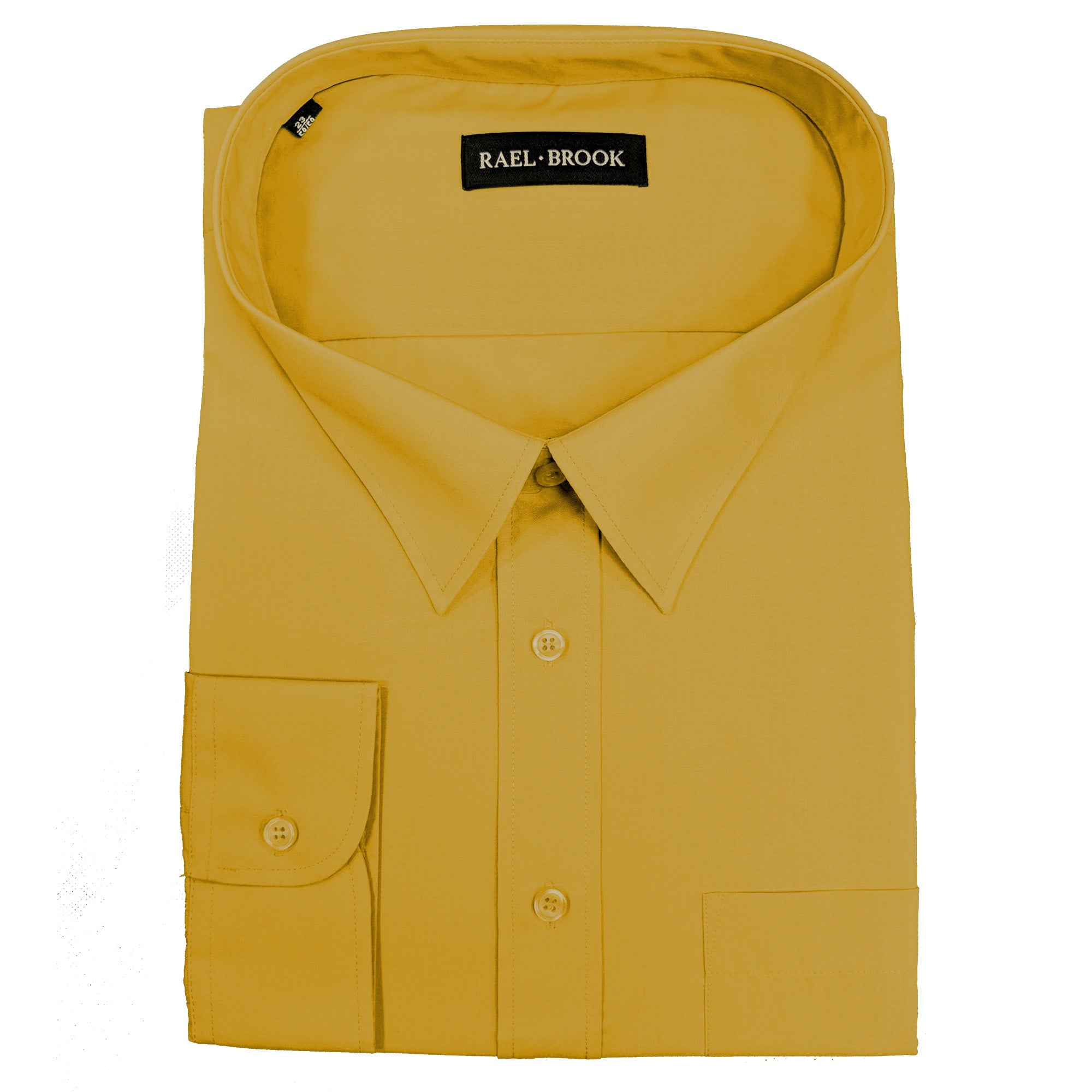 Rael Brook Plain L/S Shirt - 8080 - Mustard 1