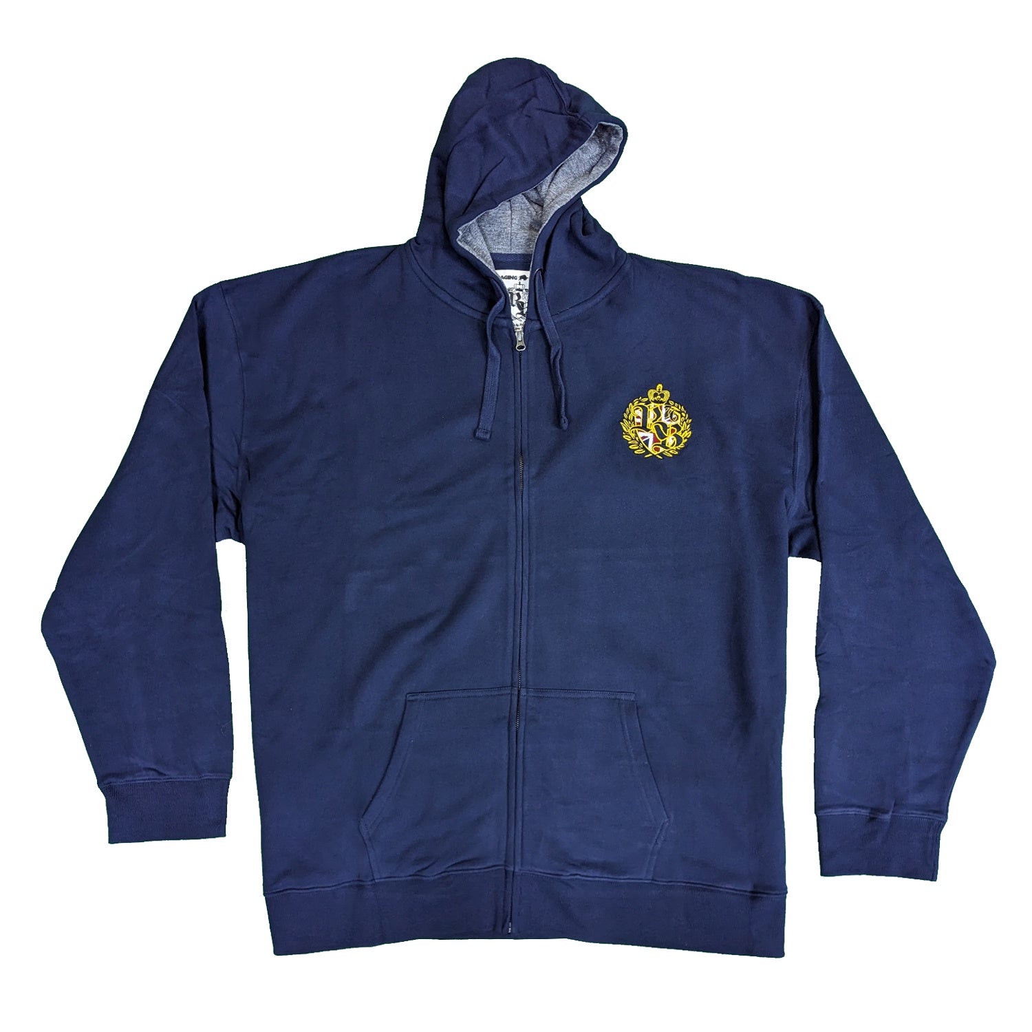 Raging Bull Emblem Hoody - A1341 - Navy 1