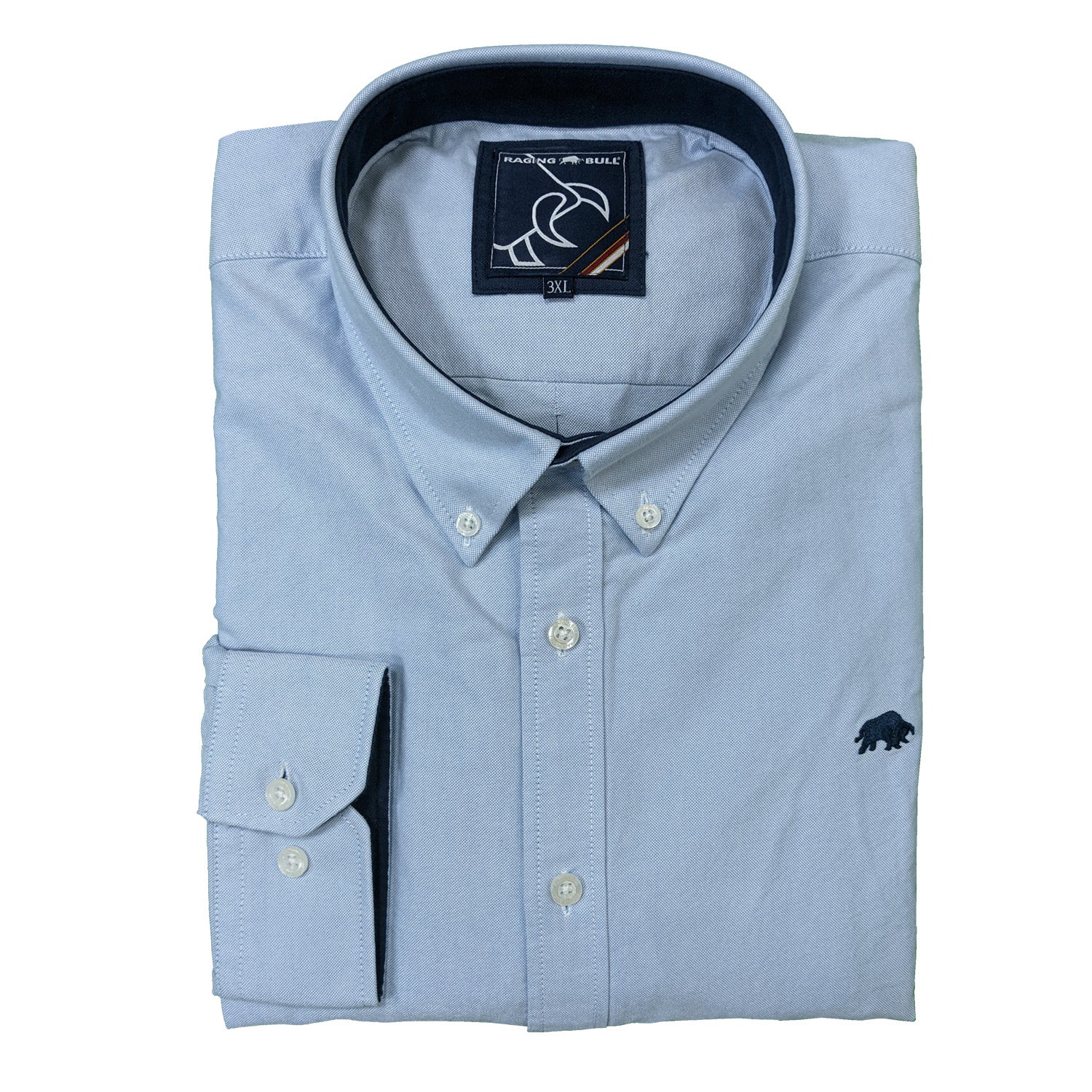 Raging Bull L/S Signature Oxford Shirt - A18CS242 - Sky Blue 1