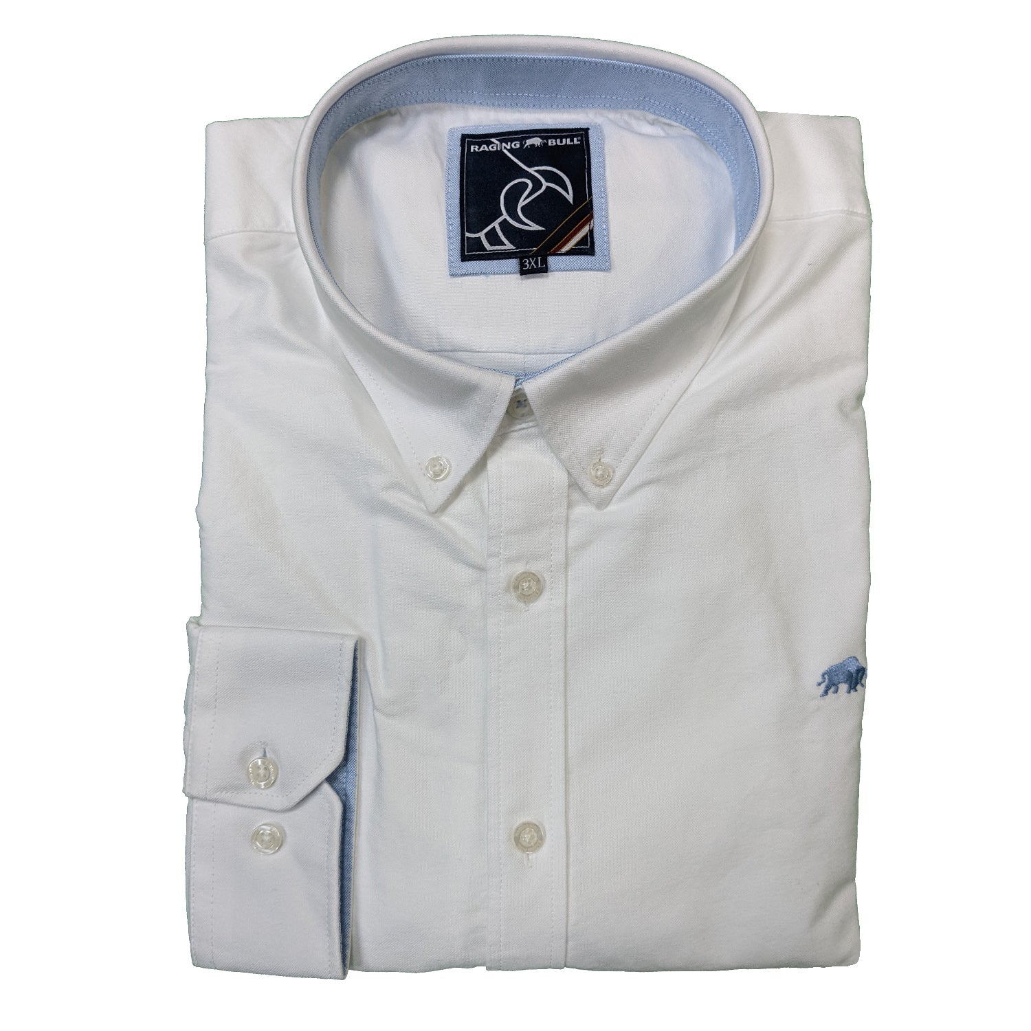 Raging Bull L/S Signature Oxford Shirt - A18CS242 - White 1