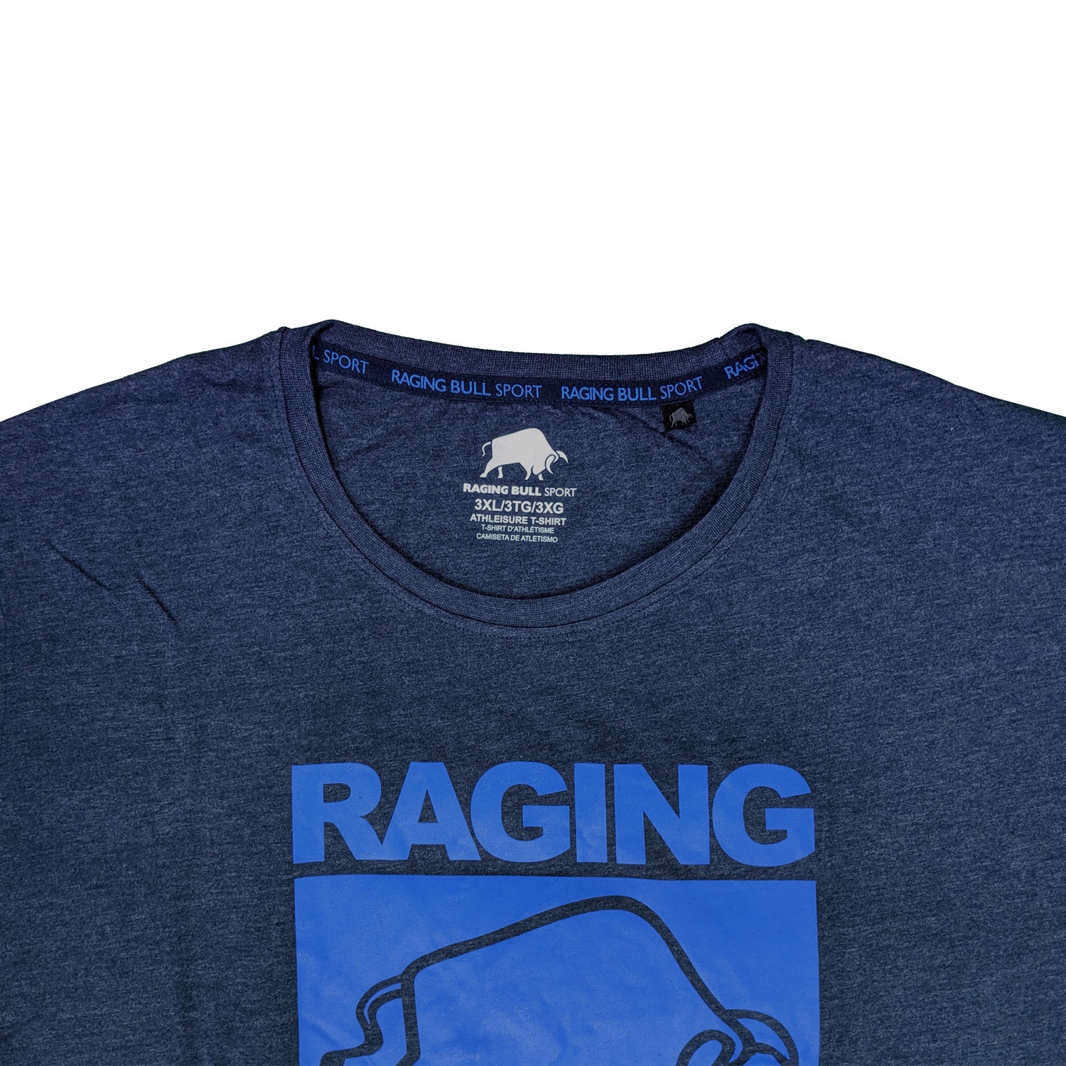 Raging Bull Sport Casual Tee - RBATS02 - Navy 2