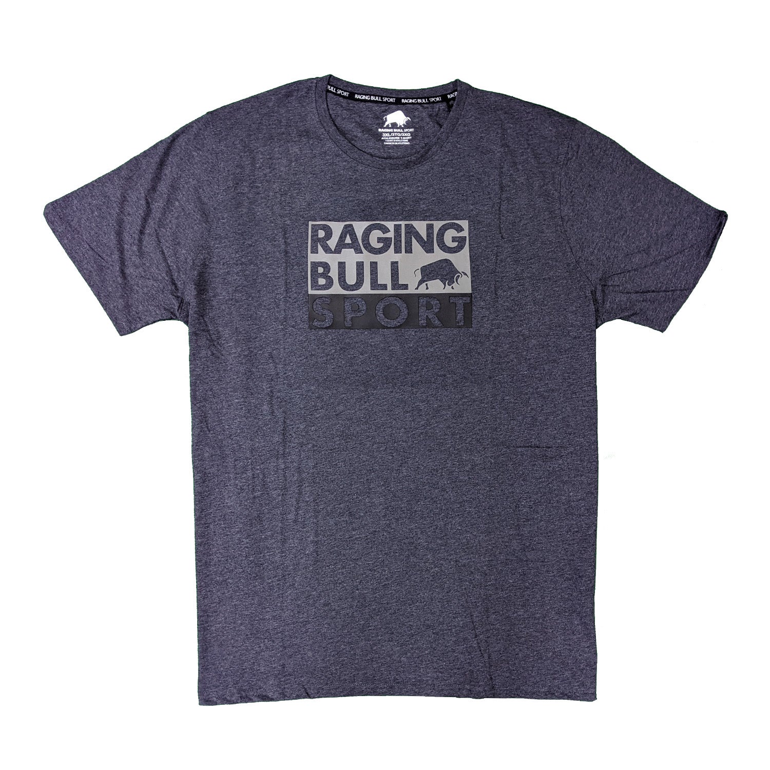 Raging Bull Sport Active Casual Tee - RBATS03 - Dark Grey 1