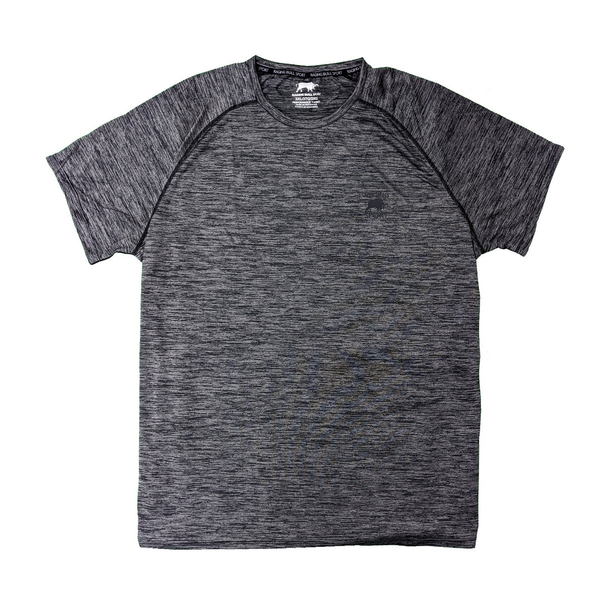 Raging Bull Sport Performance Tee - RBPTS01 - Dark Grey Marl 1