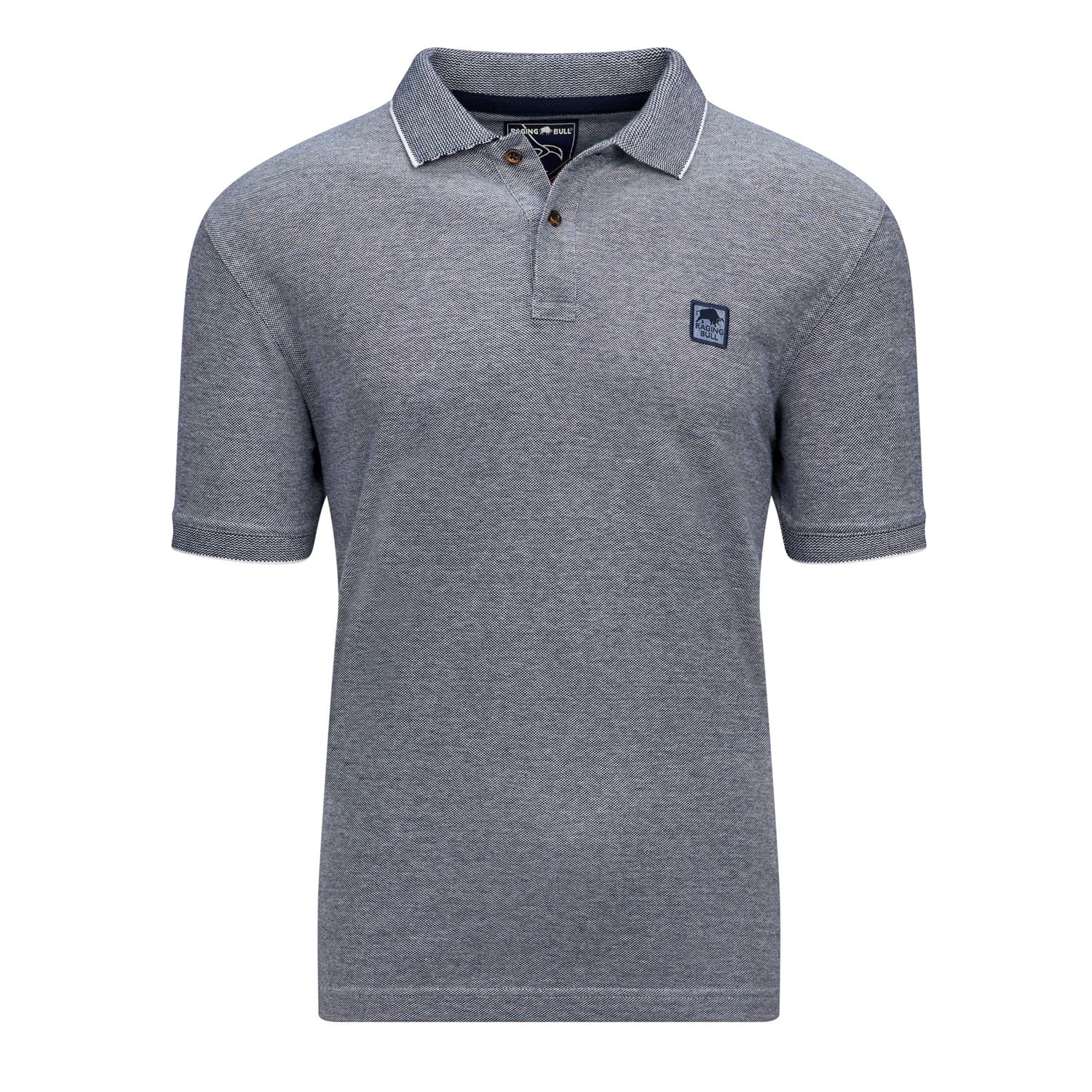 Raging Bull Emb Patch Birdseye Polo - S22PL05 - Navy 1