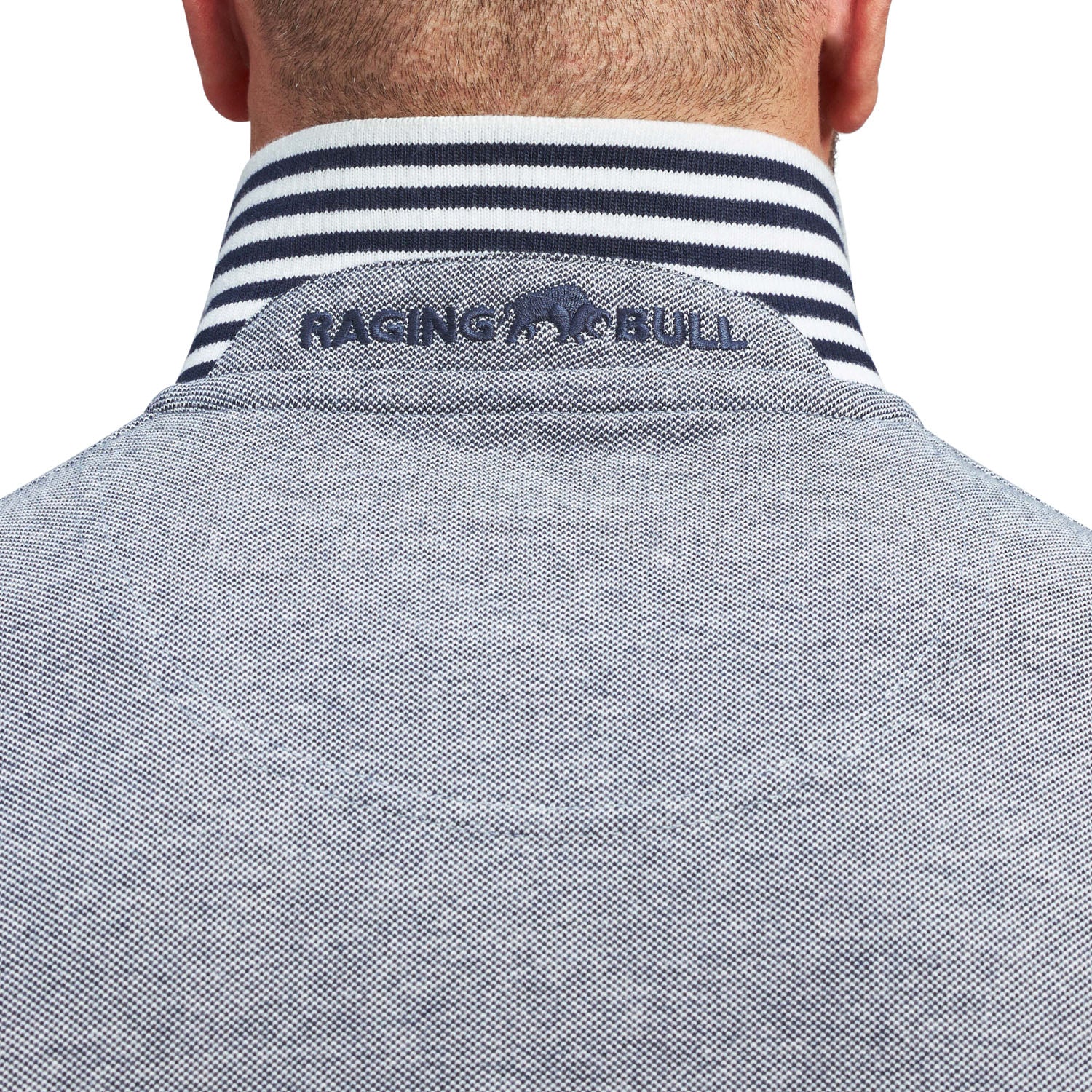 Raging Bull Emb Patch Birdseye Polo - S22PL05 - Navy 3