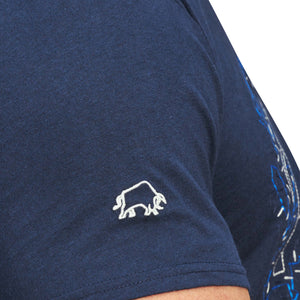 Raging Bull Scatter Stitch Tee - S22TS32 - Navy 2