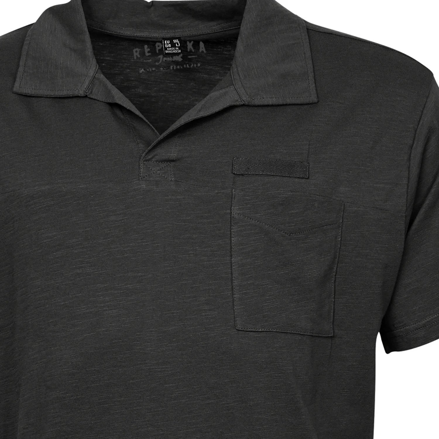 Replika Jeans Polo - 11335 - Black 2