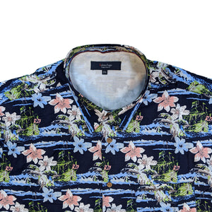 Subterfuge Hawaiian S/S Shirt - SH127 - Navy 3