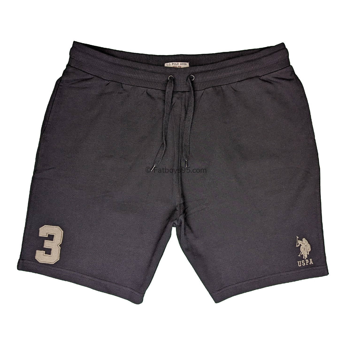 U.S. Polo Assn Player 3 Sweat Shorts - BUP0007 - Black 1