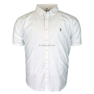 U.S. Polo Assn S/S Oxford Shirt - BUP0008 - Bright White 1