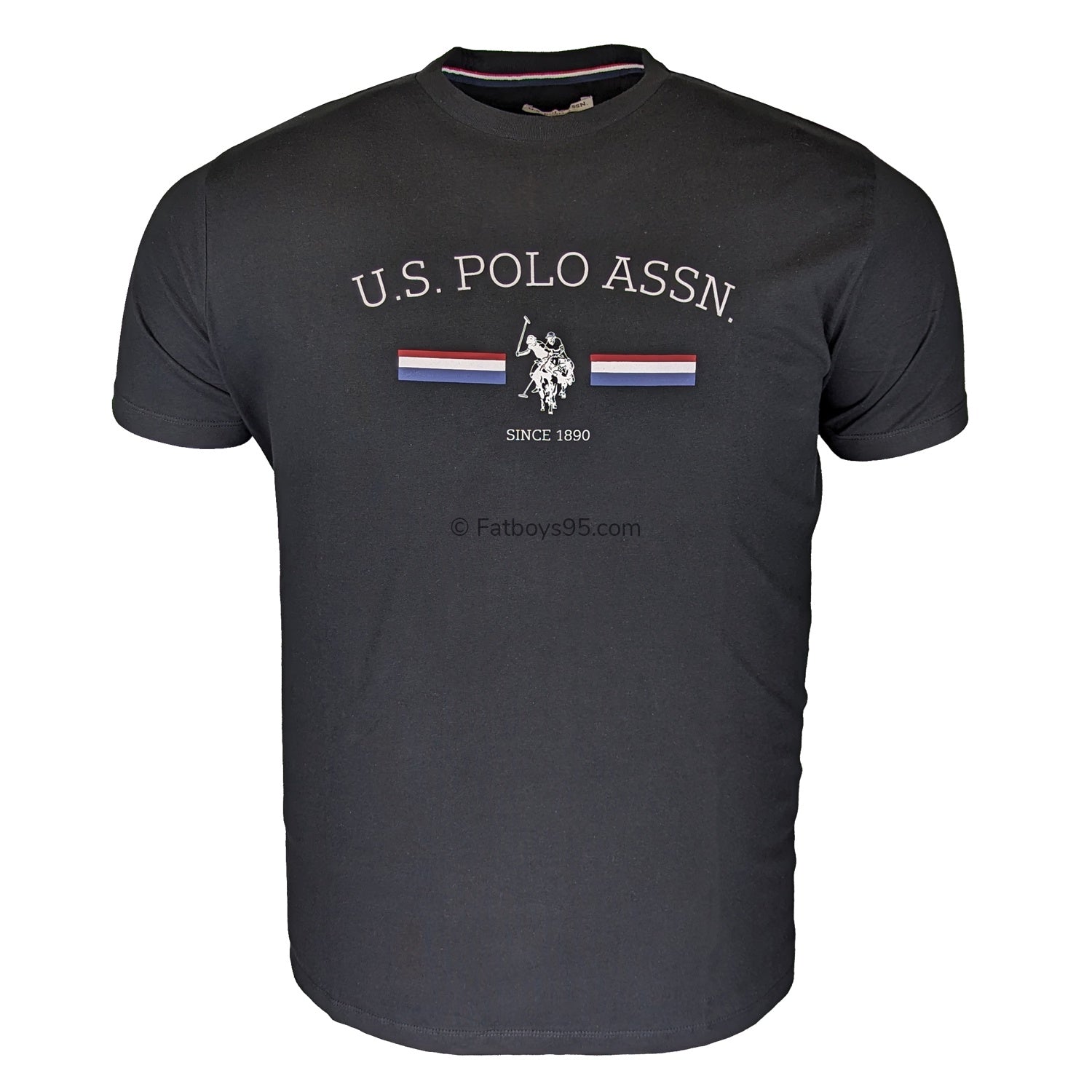 U.S. Polo Assn Stripe Rider Tee - BUP0016 - Black 1
