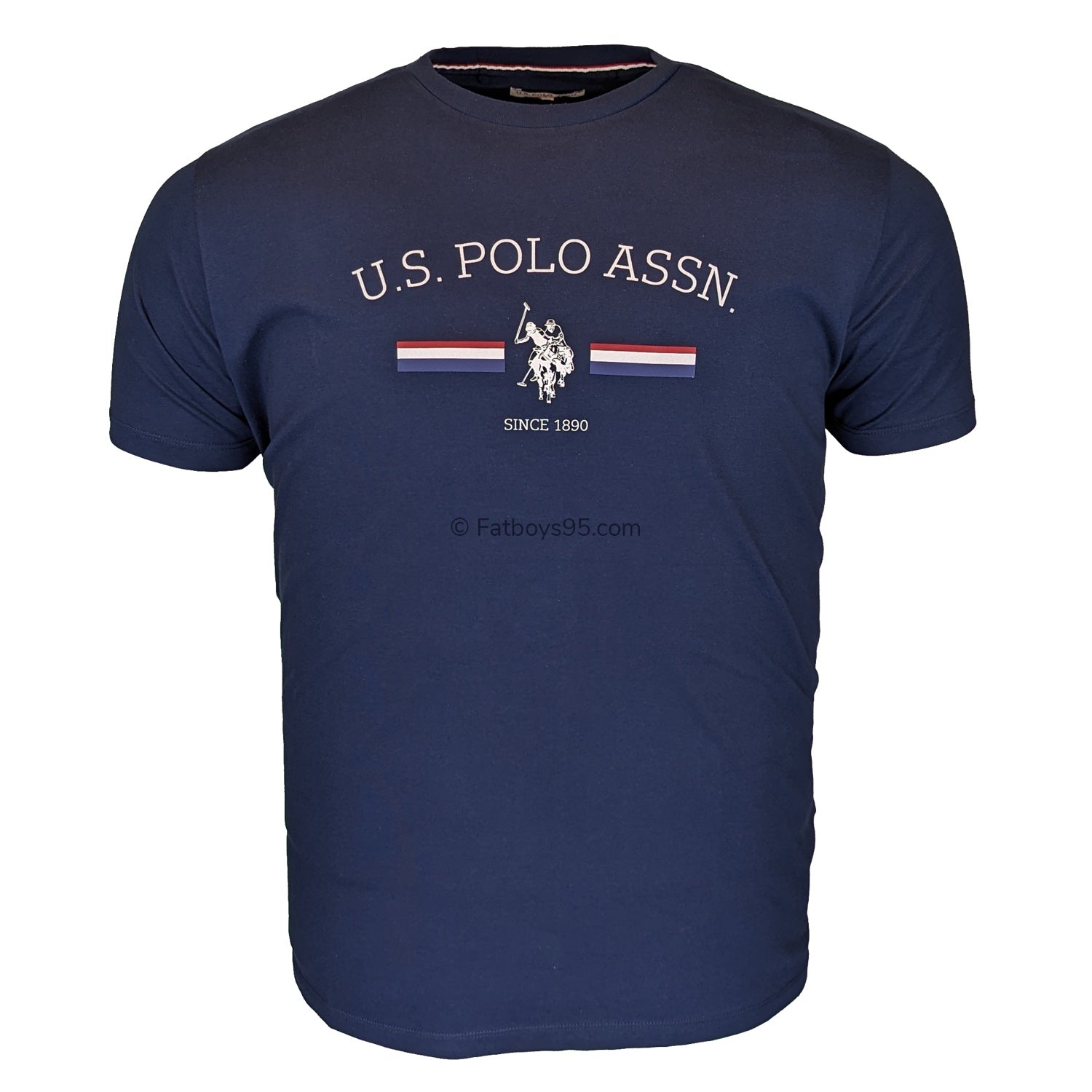 U.S. Polo Assn Stripe Rider Tee - BUP0016 - Navy Blazer 1