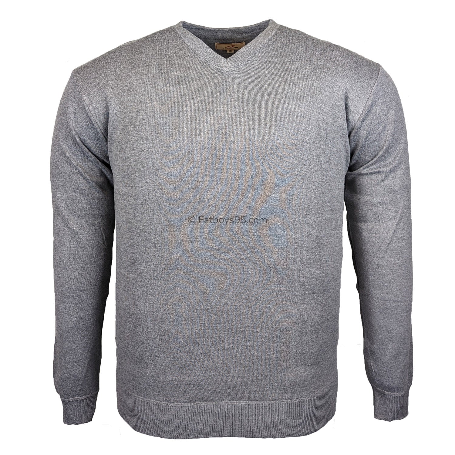 Woodworm V Neck Sweater - SQWGL - Grey 1