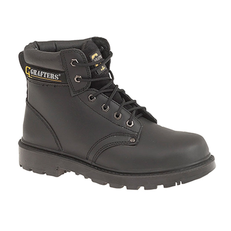Big Men's Grafters Safety Boots M629 Apprentice Black UK9
