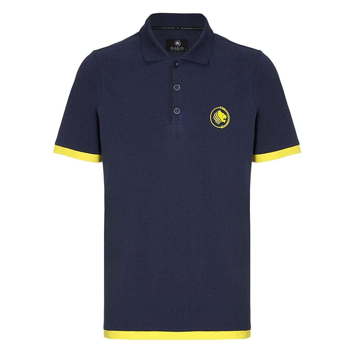 Barror London Polo - BLPS0705W - Weekender - Navy / Yellow 1