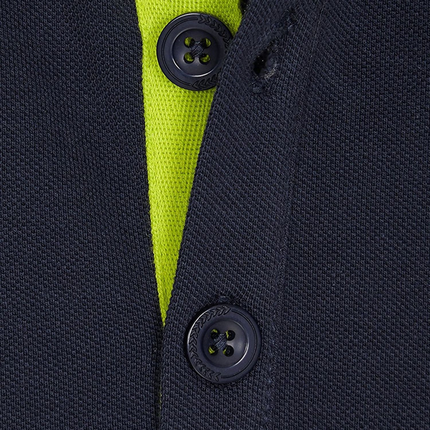 Barror London Polo - BLPS0905W - Weekender - Navy / Lime 2