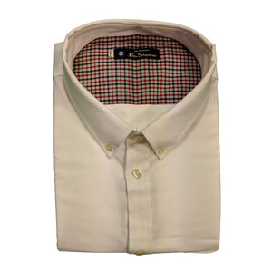 Ben Sherman L/S Oxford Shirt - 0048578IL - White 1
