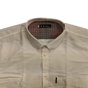 Ben Sherman L/S Oxford Shirt - 0048578IL - White 3