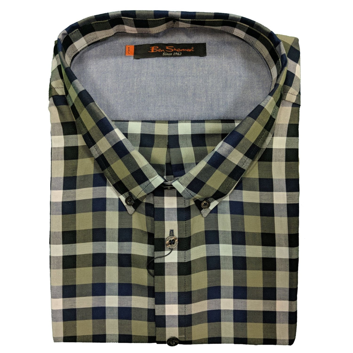 Ben Sherman S/S Shirt - 0049966IL - Olive 1